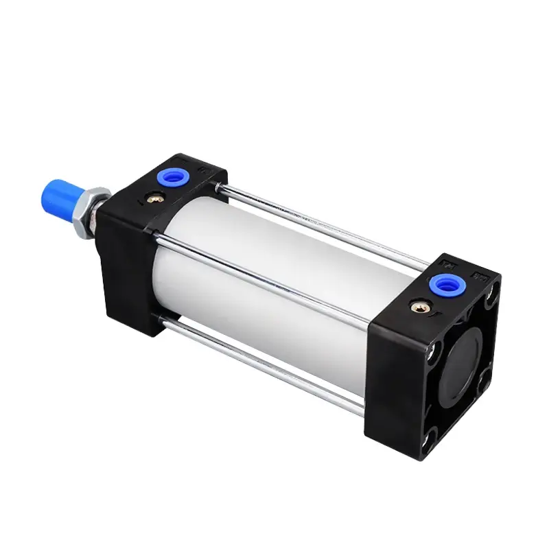 SC Bore 32/40/50/63/80/100/125mm Stroke25-1000mm Double Acting Aluminum Alloy Standard Air Pneumatic Cylinder Piston Actuator
