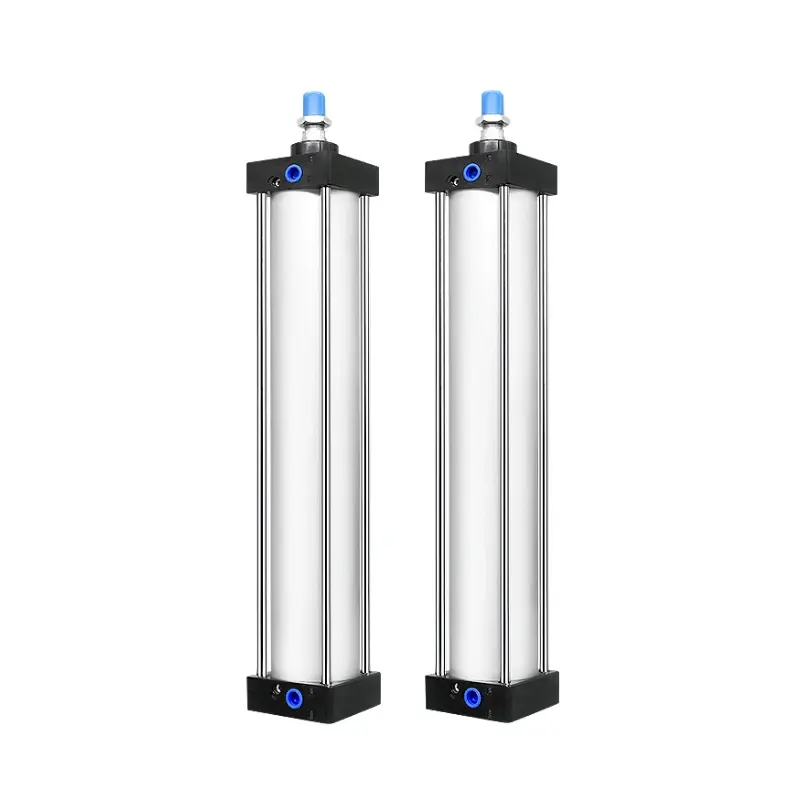 SC Bore 32/40/50/63/80/100/125mm Stroke25-1000mm Double Acting Aluminum Alloy Standard Air Pneumatic Cylinder Piston Actuator