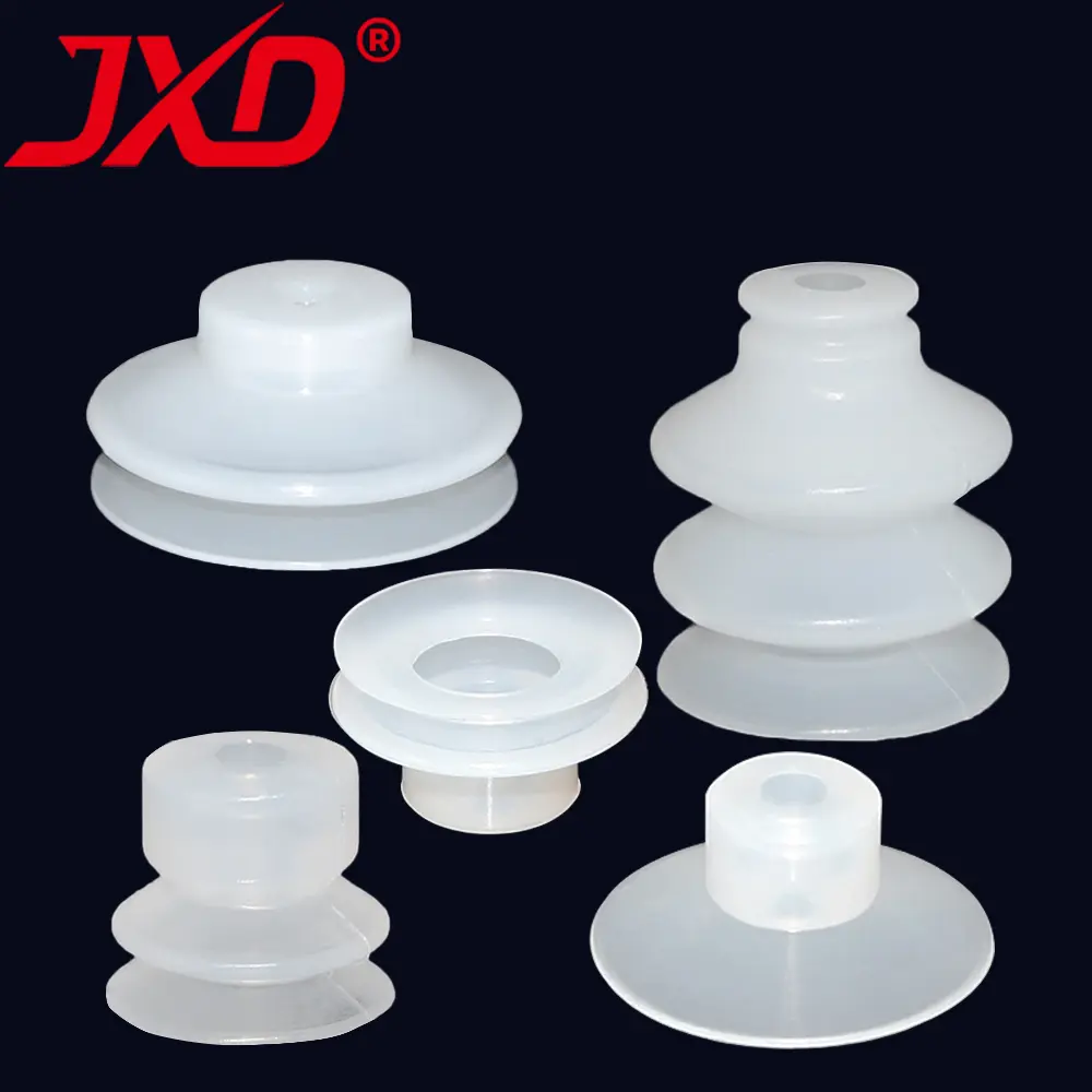 JXD SPL-S02/04 SP-S04/06/08/10/12/15/20/25/30 Mini White Silicone Pneumatic Vacuum Suction Cup