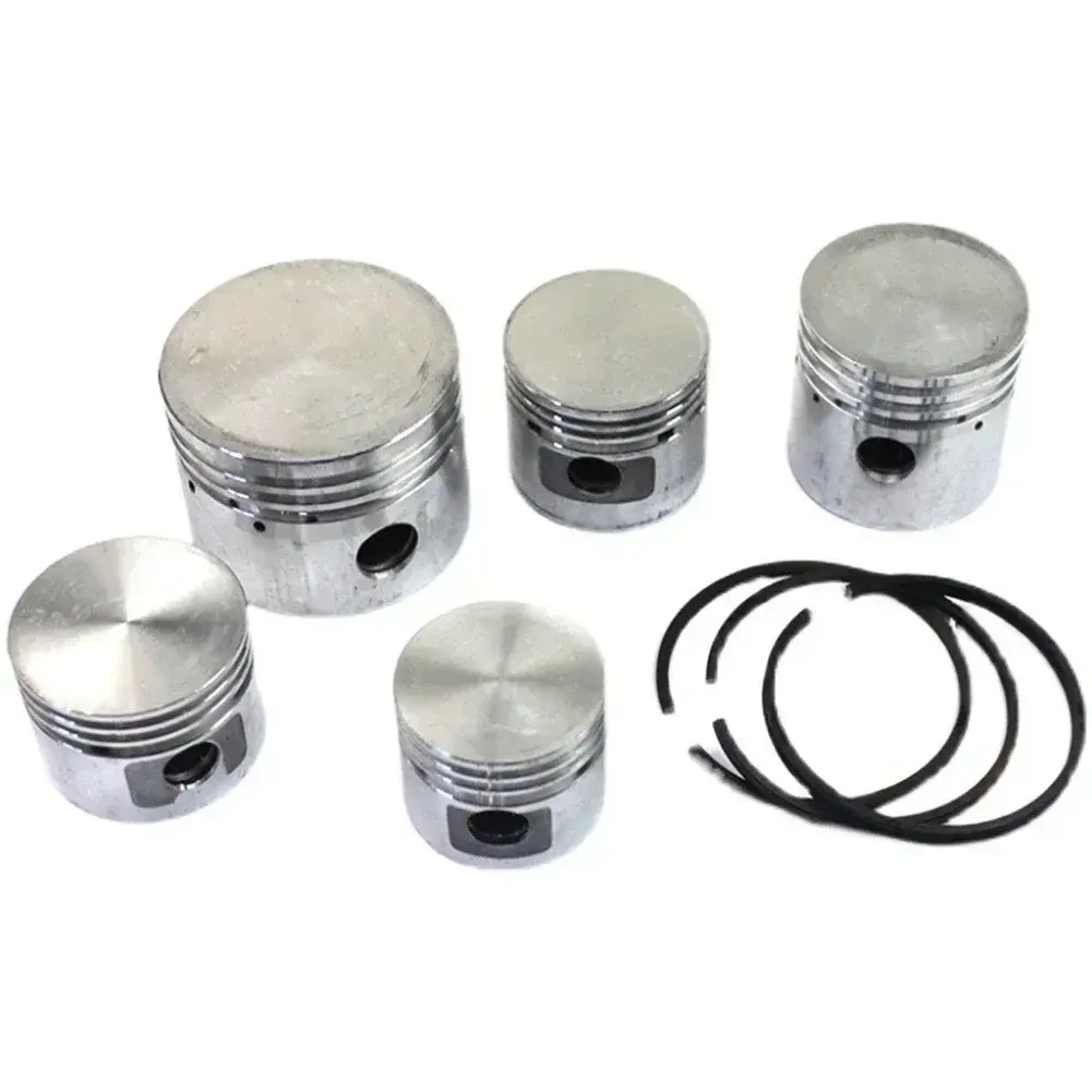 Air Compressor Piston+Piston Rings Parts Air Pump Accessories 42/47/48/51/65mm Dia Piston Rings Set For Air Compressor Pneumatic