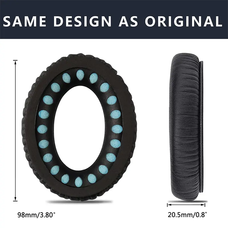 KUTOU Replacement Earpads for Bose QuietComfort 35 QC35 ii QC15 QC25 Ear Pads Cushion QC 35 ii 15 25 SoundTrue Headphone Cover