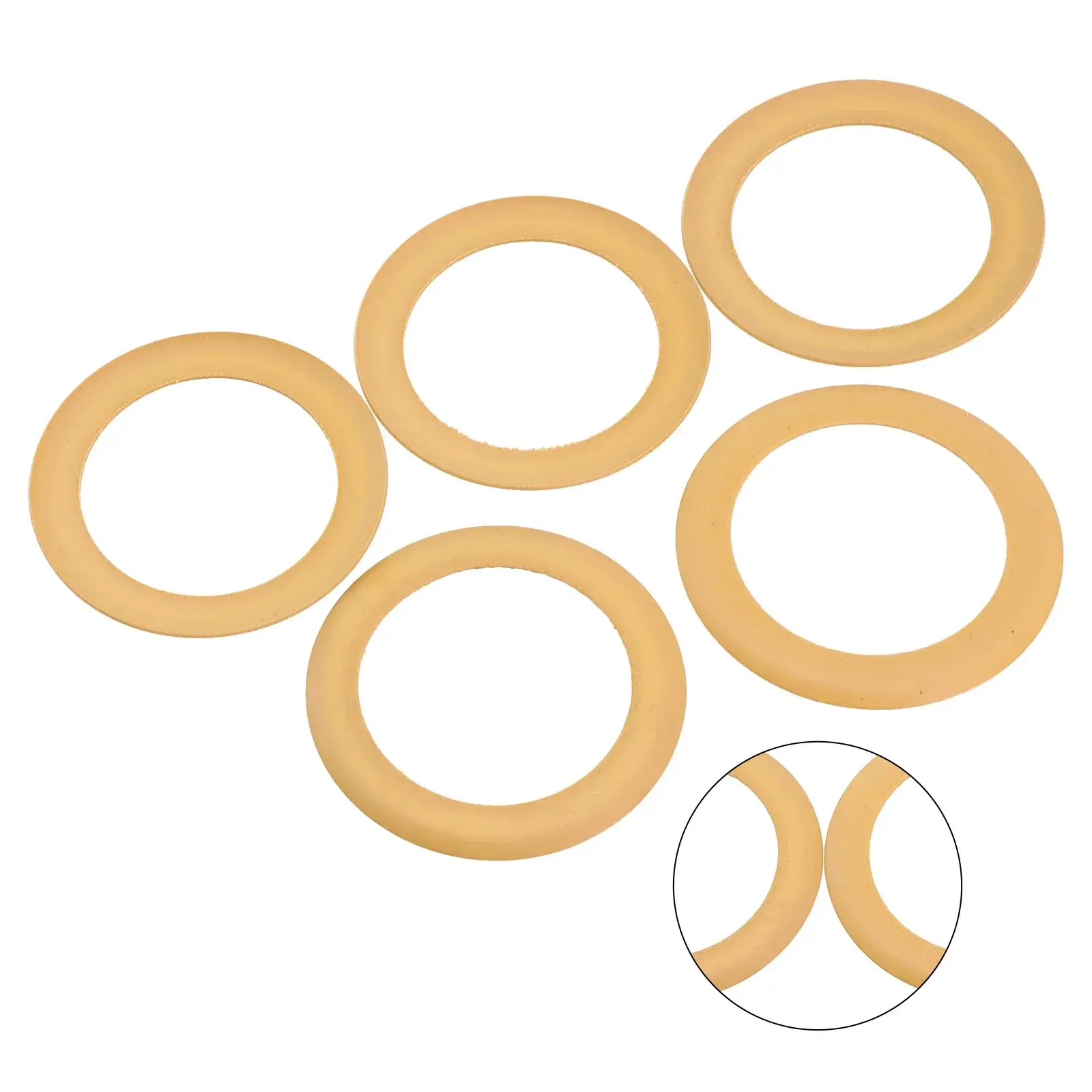 5pcs Rubber Piston Rings Air Compressor Accessories For 550W/1100W/1500W Model Air Compressor Part Air Pump Oil-Free Cylinder