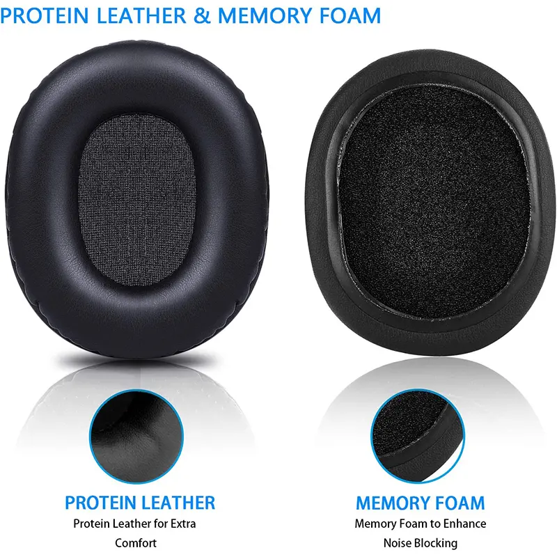 KUTOU Replacement Ear Pads Cushions for Audio Technica ATH M70 M50X M50 MSR7 M40X M40 M30X 7506 Headset Earpads Cover Cups