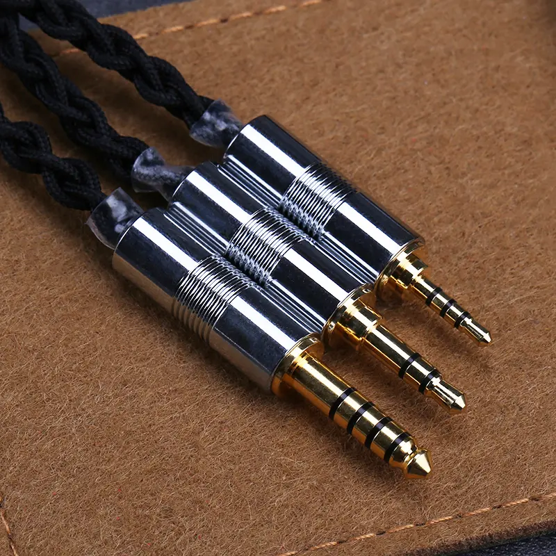 OPENHEART 4 Core High Purity Silver Cable For Headphones 1 to 2 jack 3.5/2.5/4.4mm Balance Earphones Upgrade Replacement Cable