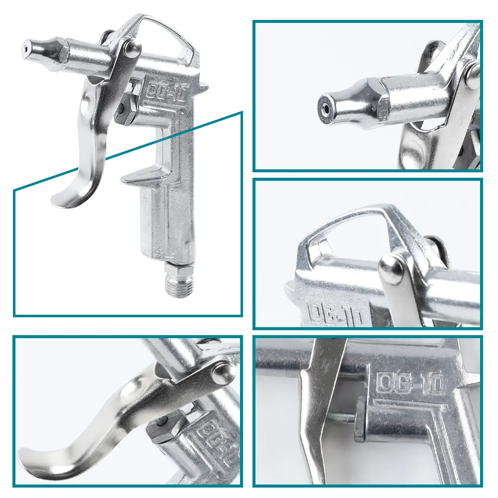 Air Blow Gun Set Aluminum Alloy Material 1/4" Interface thread Industrial/Home Blow Gun, Pneumatic Air Compressor Accessory Tool