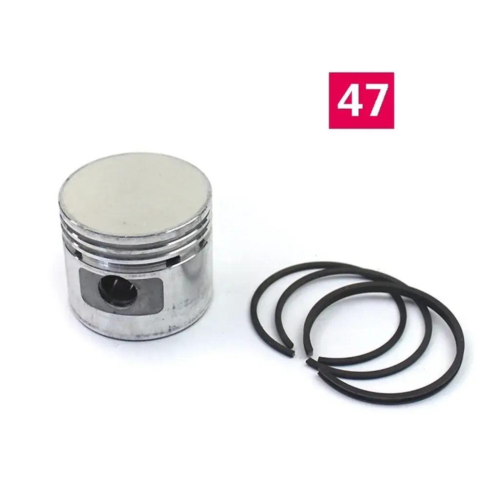 1pc Air Compressor Piston &3pcs Piston Rings Kits Set Oil Ring Air Pump Accessories Metal Pneumatic Parts 42/47/48/51mm
