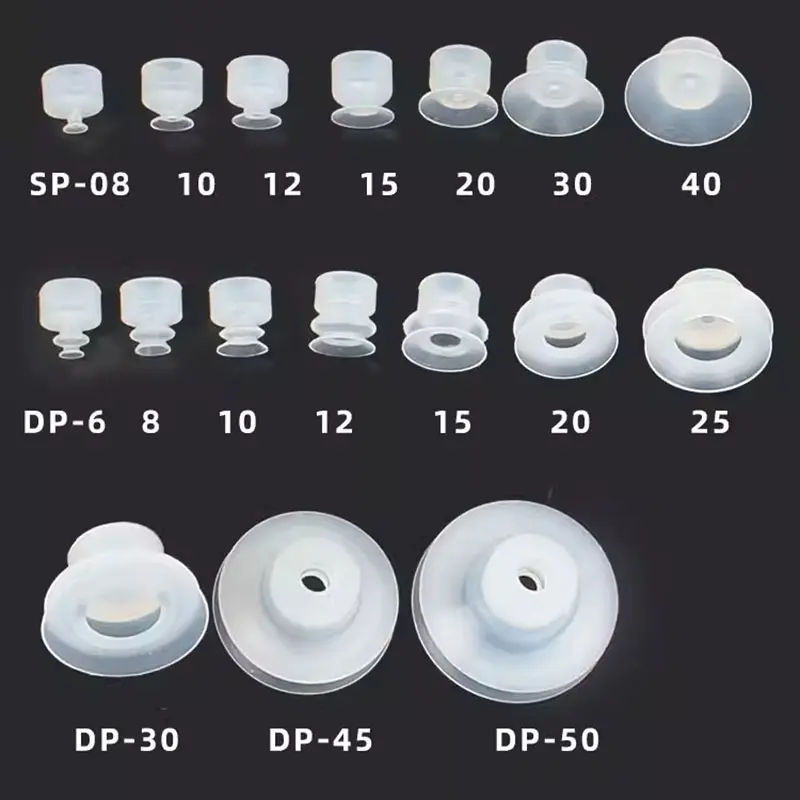Pneumatic Vacuum Suction Cup 8 Mounting Hole Hardware Silicone Suction Nozzle Injection Molding Machine Manipulator Accessories
