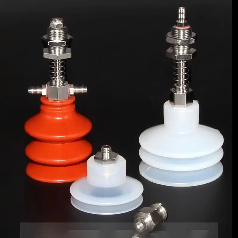 Pneumatic Vacuum Suction Cup 8 Mounting Hole Hardware Silicone Suction Nozzle Injection Molding Machine Manipulator Accessories