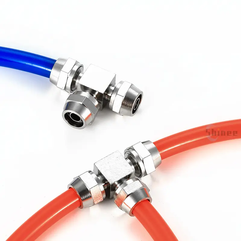 Copper Plated Nickel Pneumatic Air Quick Connector For Hose Tube OD 4MM 6 8 10 12 14 16MM Fast Joint Connection KPV KPE PM PZA