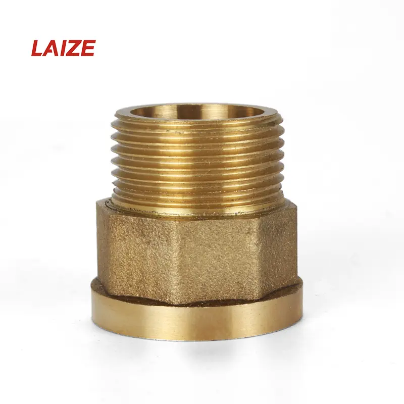 1PC/5PCS Male to Female Thread Brass Pipe Connectors Brass Coupler Adapter Threaded Fitting 1/8" 1/4" 3/8" 1/2" Reducing Adapter