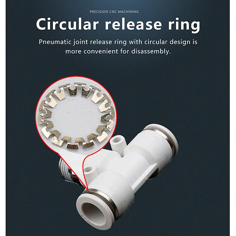 Pneumatic Connector White Plastic Hose Fitting Male Thread PC/PCF/PB/PL/PX/SL Air Pipe Quick Fittings 12/10/8/6/4mm 1/4 1/2 1/8"
