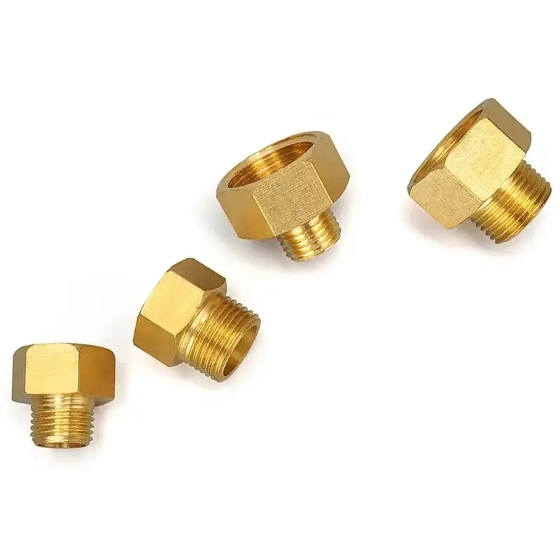 1/8" 1/4" 3/8" 1/2" Male to Female Thread Brass Pipe Connectors Brass Coupler Adapter Threaded Fitting