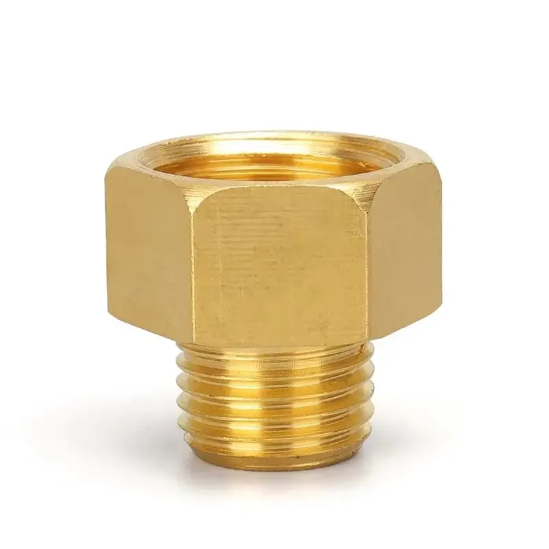 1/8" 1/4" 3/8" 1/2" Male to Female Thread Brass Pipe Connectors Brass Coupler Adapter Threaded Fitting