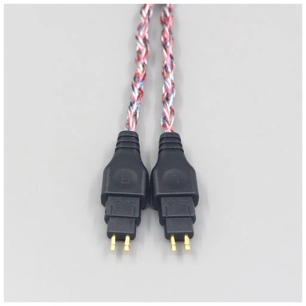 Braided HIFI Earphone Cable For Sennheiser HD6xx HD600 HD580 HD650 HDxxx HD660S HD58x 16 Core Silver OCC Mixed Color 7590