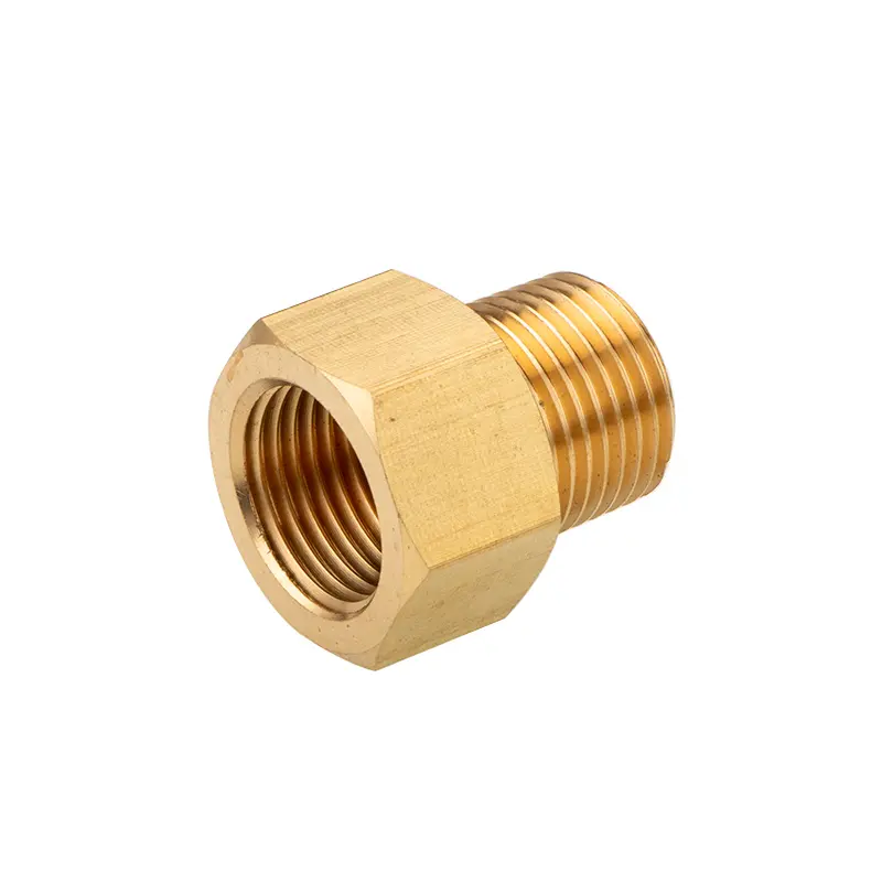 Brass 1/8 1/4 3/8 1/2 3/4 Female to Male Threaded Hex Bushing Reducer Copper Pipe Fitting Water Gas Adapter Coupler Connector