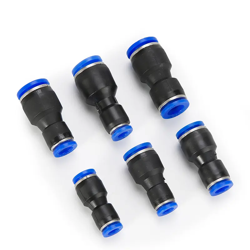 Pneumatic Fitting Air Connector Tube Quick Fittings Pipe Water Push In Hose 4mm 6mm 8mm 10mm 12mm 14mm PU PG Plastic Connectors