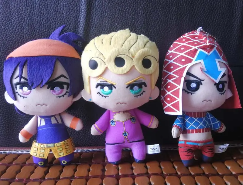 NEW JoJos Bizarre Adventure Golden Wind Plush Giorno Narancia Mista PLUSH DOLL