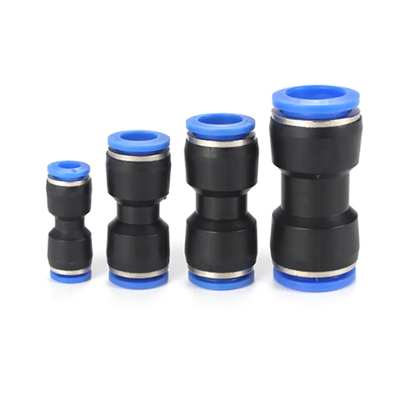 Air Straight Pneumatic Fittings PU&PG Plastic Water Pipes Quick Release Couplings 4-6-8-10-12-16mm Hose Connector Pipe Fitting