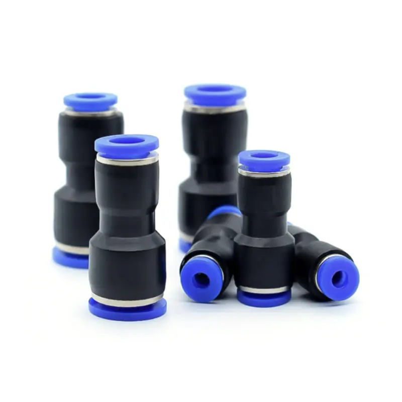 Air Straight Pneumatic Fittings PU&PG Plastic Water Pipes Quick Release Couplings 4-6-8-10-12-16mm Hose Connector Pipe Fitting
