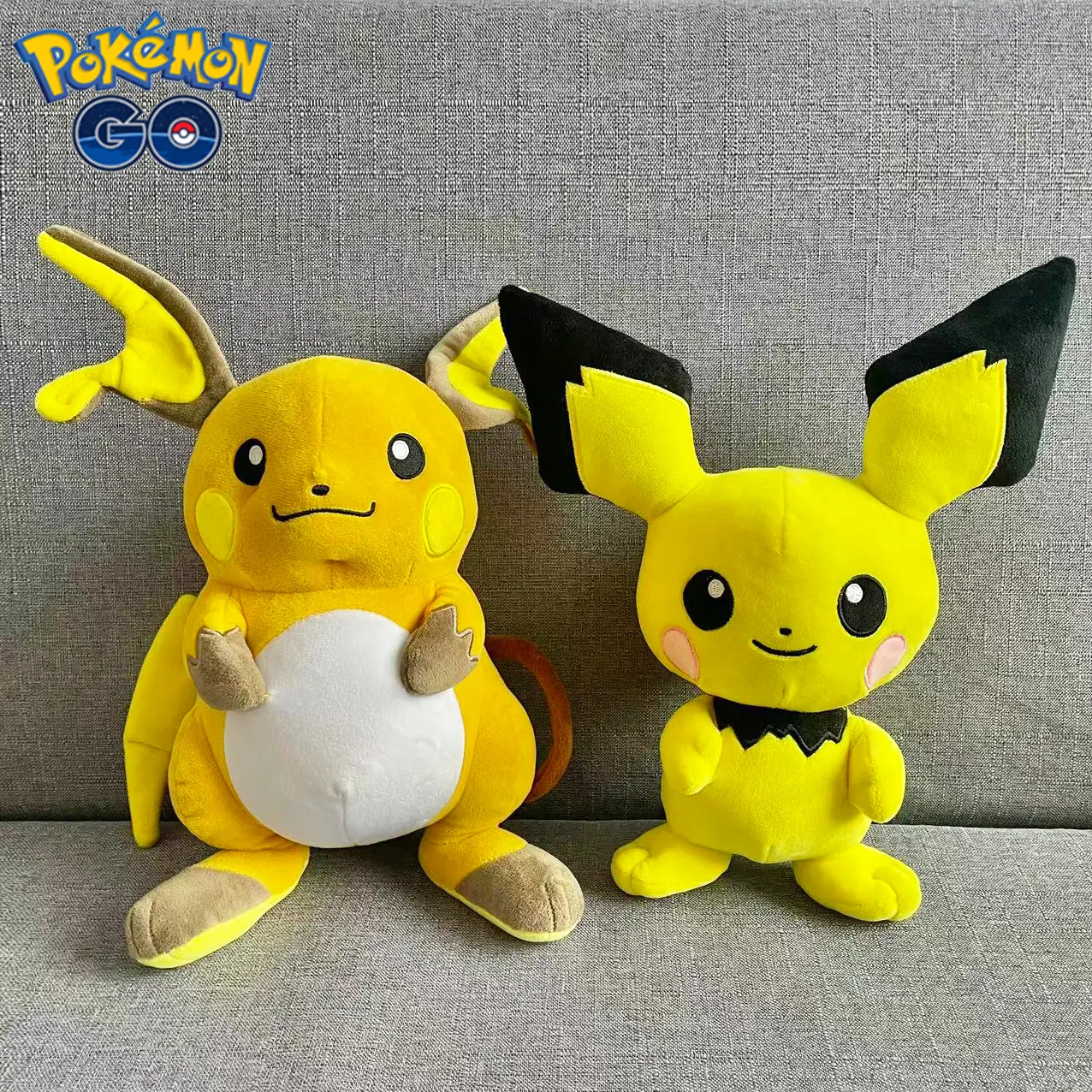 20/30cm Kawaii Pokemon Pichu Pikachu Raichu Plush Toy Stuffed Anime Cartoon&Cute Soft Doll Birthday Gift for Children Room Decor