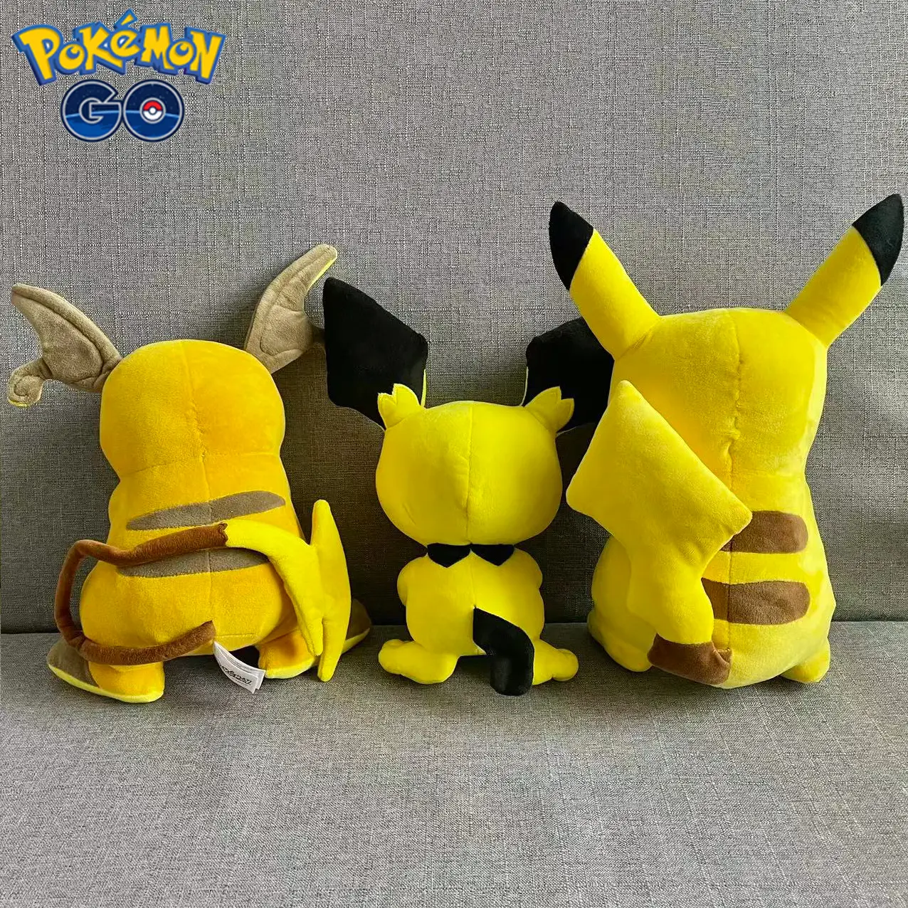 20/30cm Kawaii Pokemon Pichu Pikachu Raichu Plush Toy Stuffed Anime Cartoon&Cute Soft Doll Birthday Gift for Children Room Decor