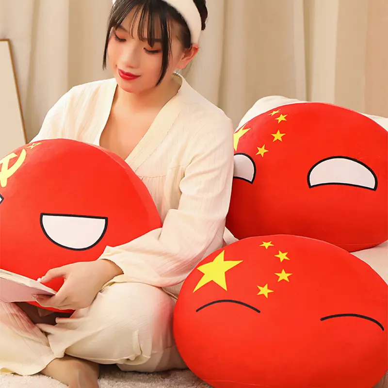 20-40cm Stuffed Polandball Pillow Countryball Japan United Nation Ukraine Switzerland Germany Italy Plush Toy Kawaii Kid's Gifts