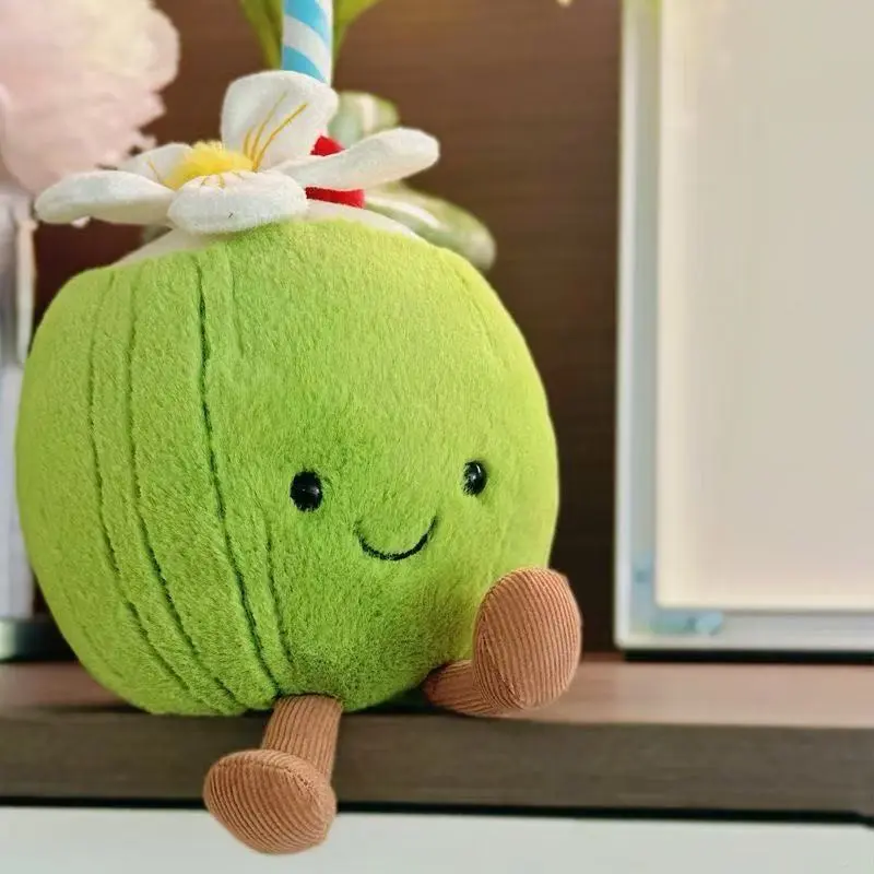 15cm Coconut Jelly and Lemonade Plush Doll Birthday Gift Toy Cute Soothing Companion Plush Doll Soothing Toy Festival Gift