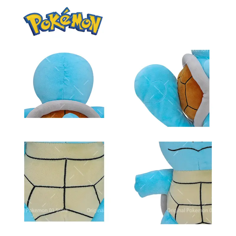 22cm Original Pokemon Plush Kawaii Squirtle Stuffed Animal Toy Anime Doll Throw Pillow Birthday Gift For Kids