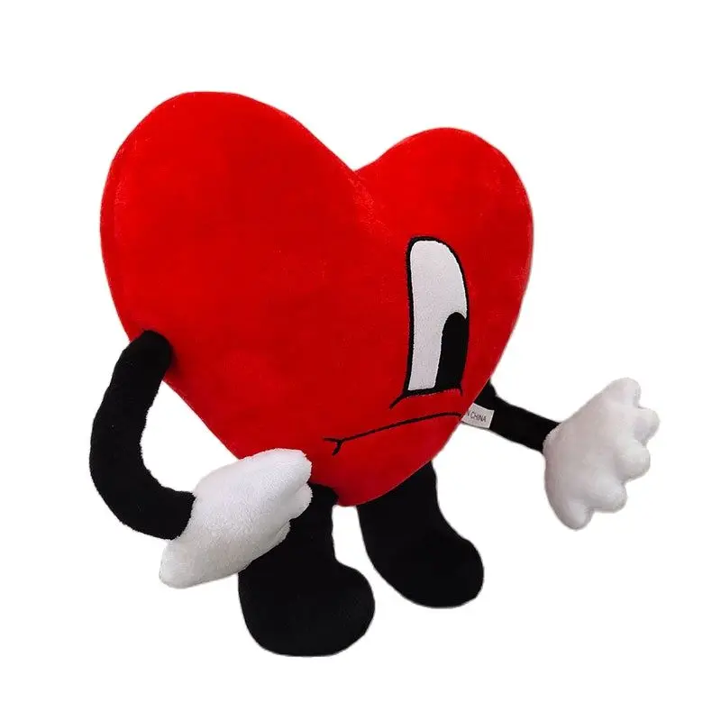 48Cm Kawaii Un Verano Sin Ti Bad Bunny Plush Toy Stuffed Soft Anime  Bad Bunny Heart plush Fashion Children Gifts Doll Birthday