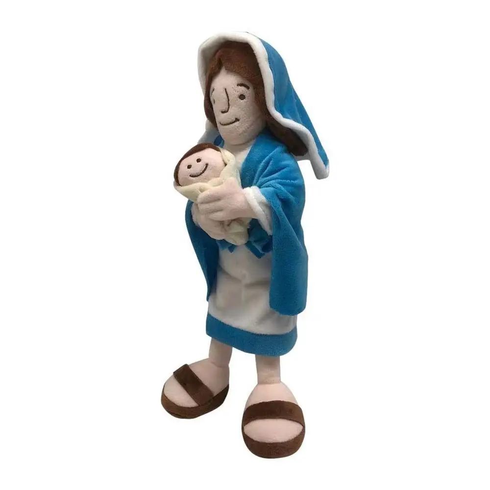 Christ Religious Home Decoration Virgin Mary Educational Doll Virgin Mary Plush Toy Plush Pillow Jesus Plush Doll Stuffed Toy