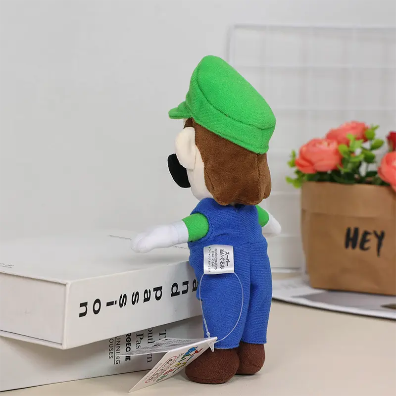 Super Mario Bros Plush Classical Mario Luigi Cute Cartoon Stuffed Toy Soft Doll Xmas Gift