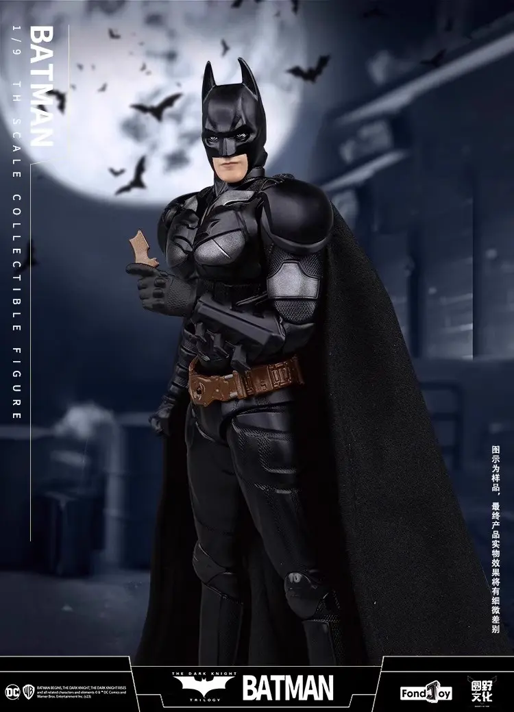 Original Fondjoy Batman Action Figure Joker Anime Figurine 1/9 Sale With Luxury Base Collection The Dark Knight Model Toys Gifts