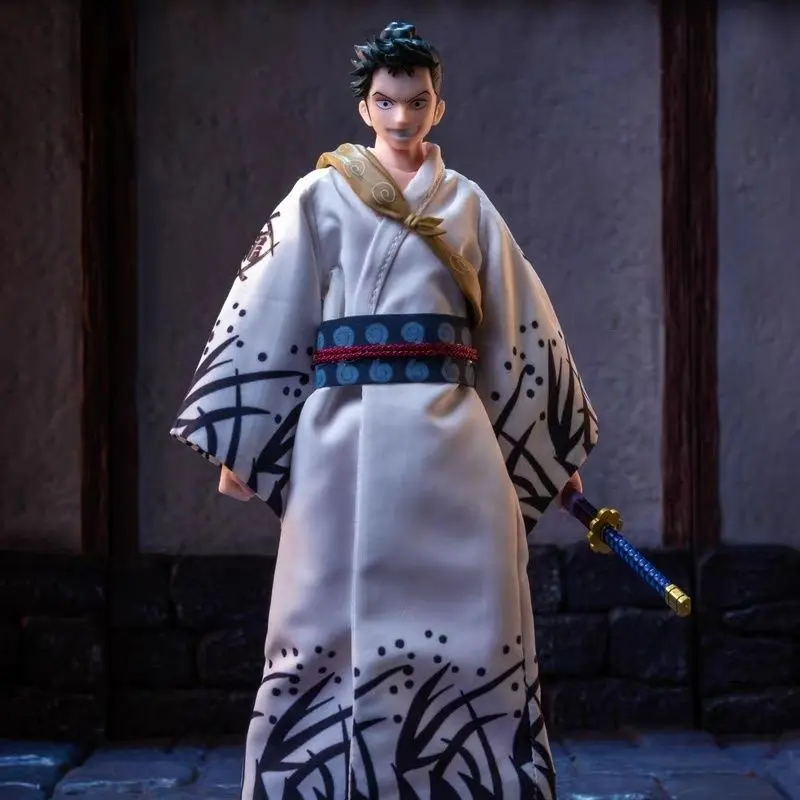 1/12 Shimotsuki Ryuma Soldier Final Battling Green Mini Long Robe Toy Clothe Accessory One Piece 6shf Figure Collection Toy Gift