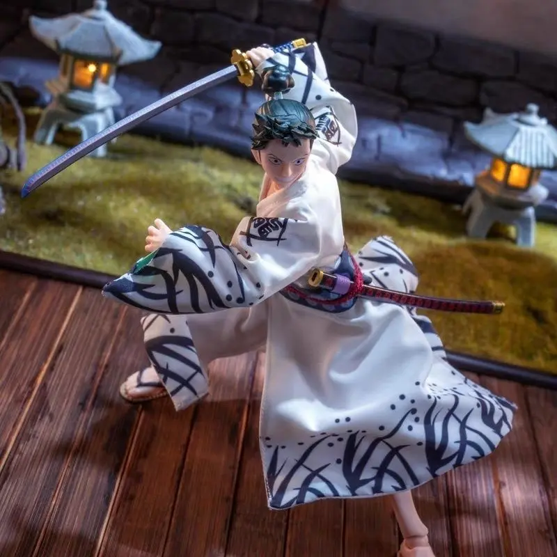 1/12 Shimotsuki Ryuma Soldier Final Battling Green Mini Long Robe Toy Clothe Accessory One Piece 6shf Figure Collection Toy Gift
