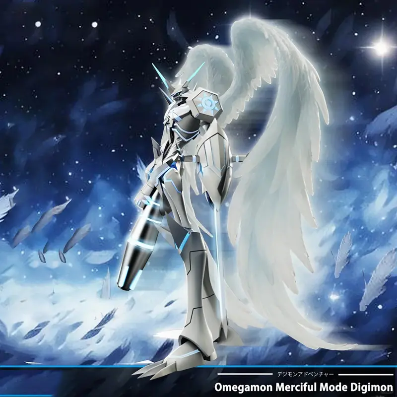 Digimon Adventure Anime Figures Omegamon Merciful Mode Figure Gk Figurine PVC Statue Collection Model Kid Ornament Toy Gifts