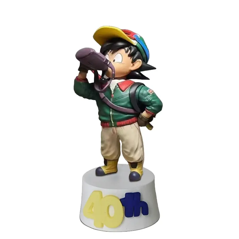 9cm Dragon Ball Toriyama Akira Anime Figure Cute Drinking Water Q Version Gk Action Figurine Collection Statue Model Toy Gift