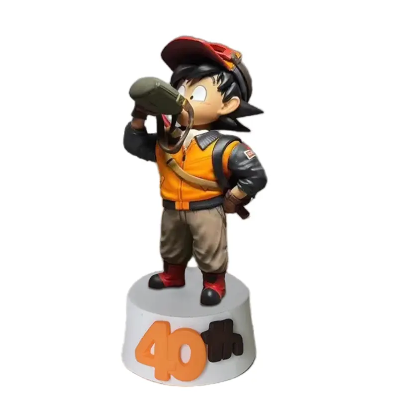 9cm Dragon Ball Toriyama Akira Anime Figure Cute Drinking Water Q Version Gk Action Figurine Collection Statue Model Toy Gift