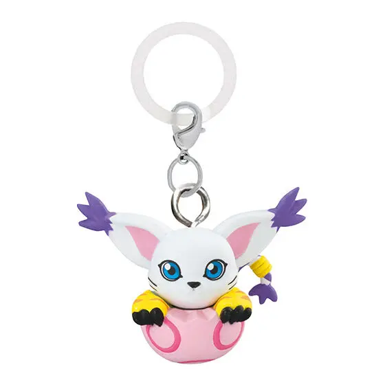 Bandai Digimon Figure Backpack Key Pendant Gabumon Piyomon Patamon Agumon Tentomon Gashapon Figure Collectible Toys Decora Gifts