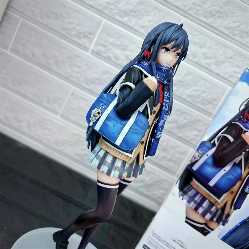 25cm My Teen Romantic Comedy Yukino Figure Yukinoshita Figures School Anime Gk Statue Model Doll Collection Room Decora Desk Toy