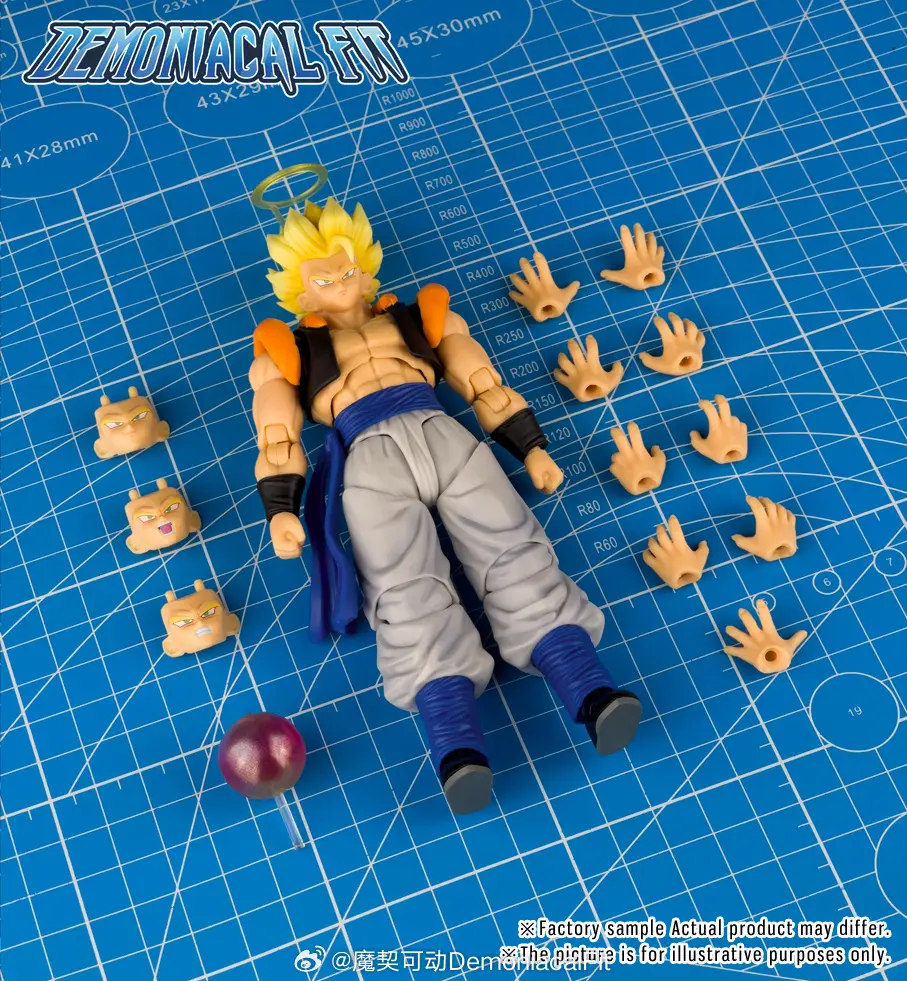 Demoniacal Fit Gogeta Figure Dragon Ball SHF Hero Waltz Ultimate Dance Gogeta Action Figure Collectible Model Figurine Toy Gift