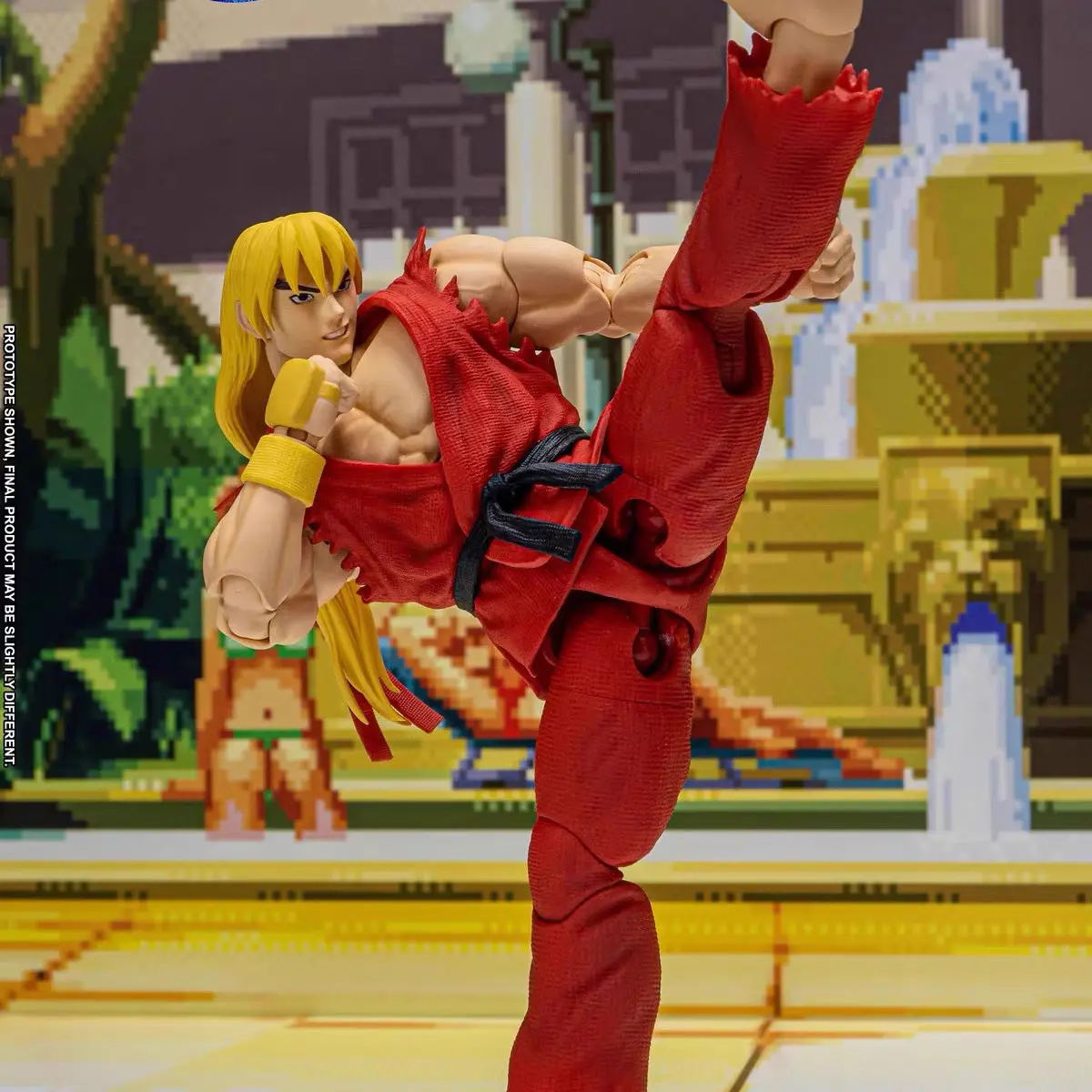 1/12 Street Fighter Figure Ken Masters Figures Fight Competitive Figurine Gk Statue Model Doll Collect Room Decora Desk Toy Gift