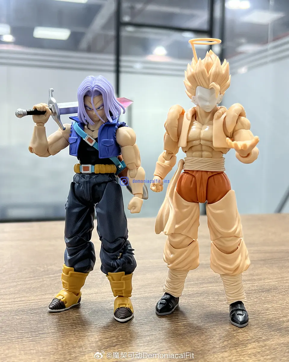 Demoniacal Fit Gogeta Figure Dragon Ball SHF Hero Waltz Ultimate Dance Gogeta Action Figure Collectible Model Figurine Toy Gift