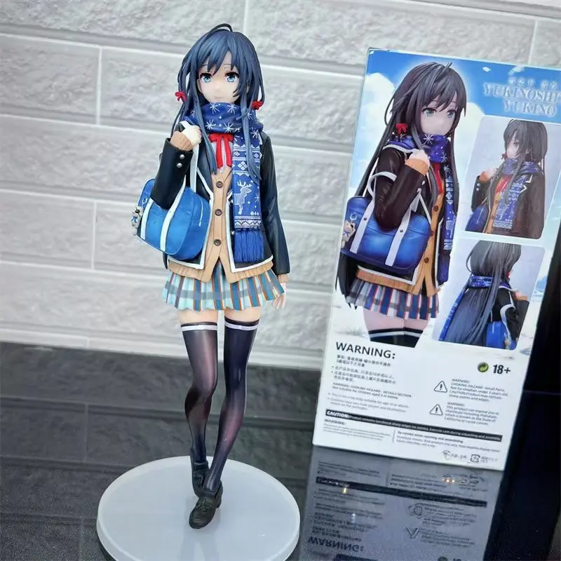 25cm My Teen Romantic Comedy Yukino Figure Yukinoshita Figures School Anime Gk Statue Model Doll Collection Room Decora Desk Toy