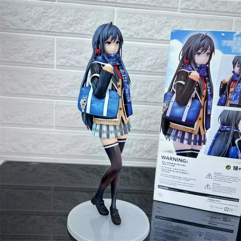 25cm My Teen Romantic Comedy Yukino Figure Yukinoshita Figures School Anime Gk Statue Model Doll Collection Room Decora Desk Toy