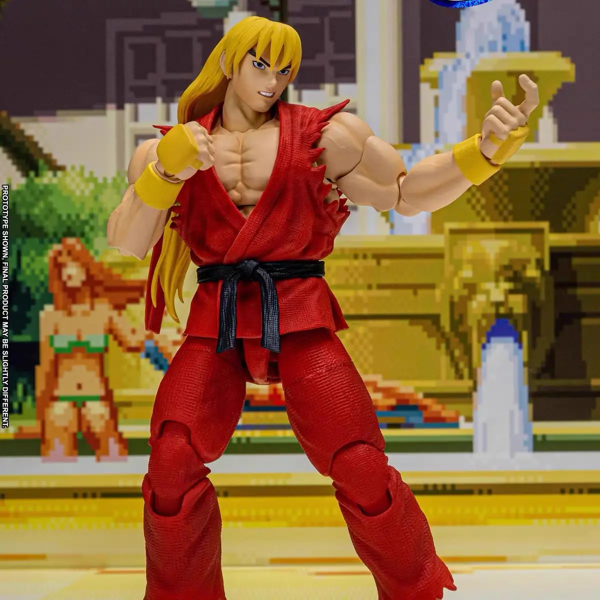 1/12 Street Fighter Figure Ken Masters Figures Fight Competitive Figurine Gk Statue Model Doll Collect Room Decora Desk Toy Gift