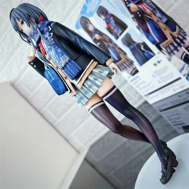 25cm My Teen Romantic Comedy Yukino Figure Yukinoshita Figures School Anime Gk Statue Model Doll Collection Room Decora Desk Toy