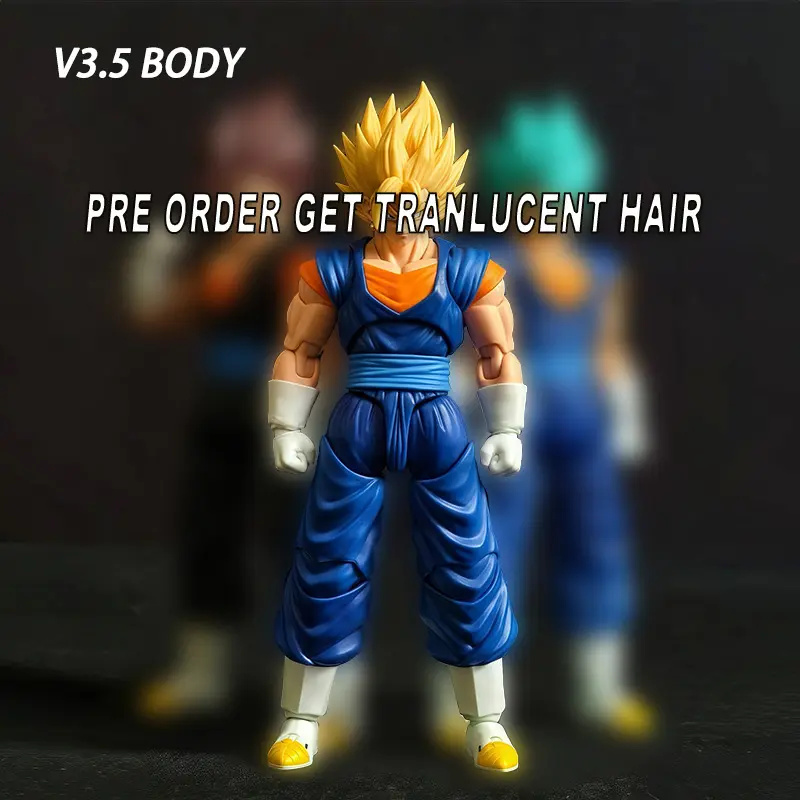 New 3.5 Neokong 1/12 Vegetto Action Figure Da001e Da001f Da001g Body Super Saiyan Vegeto Ssj2 Anime Figurine Collectmodel Gifts