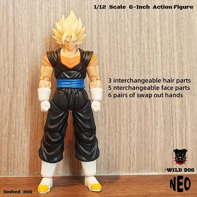 Neokong Studio 3.5 Body Dragon Ball Action Figure Vegito DBZ SHF Vegeto Super Saiyan Vegetto Anime Figurine Toy Model Custom Toy