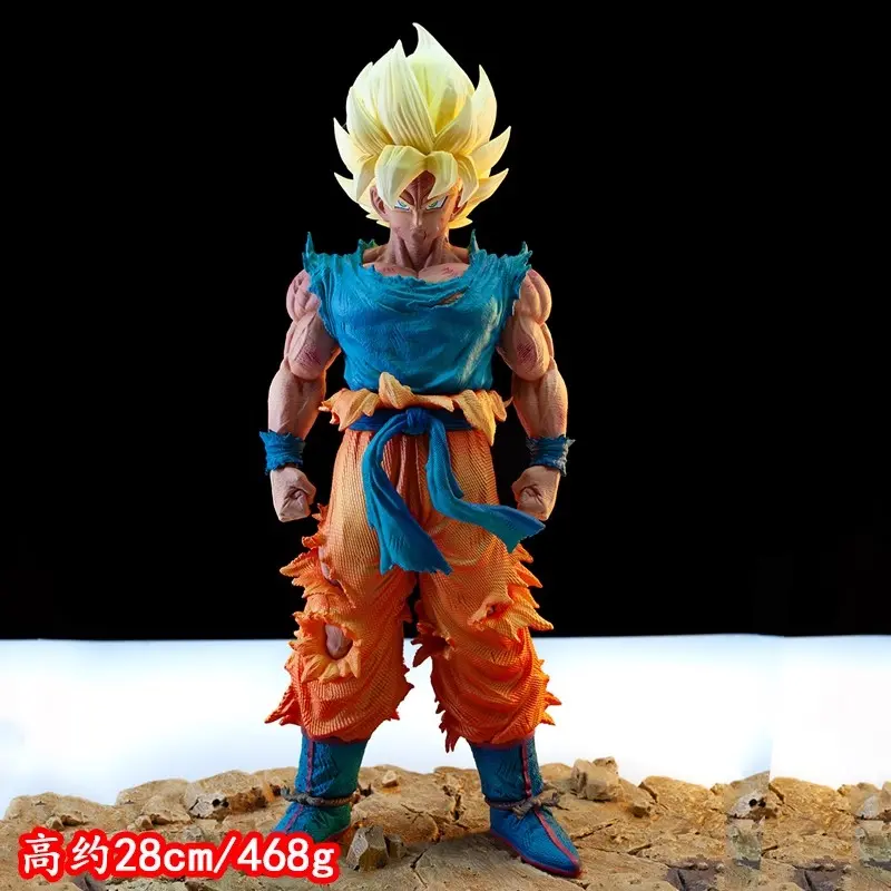 New Dragon Ball Son Goku Figure Vf First Generation Super Saiyan Goku Anime Customized Dbz Battle Damage Goku Doll Toys Gifts