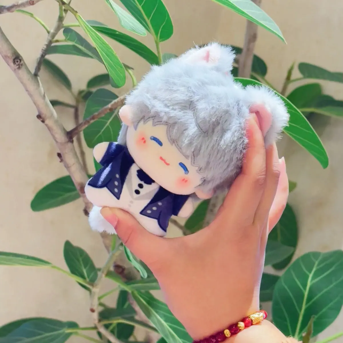 10 Cm Love And Deepspace Anime Rafayel Mini Doll Cosplay Plush Figure Idol Mermaid Keychain Pendant Collect Children'S Toy Gifts